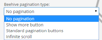 Pagination ready for beehive cells