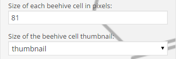 Beehive cell size